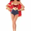 Party King Women's Wonderful Babe Costume -Wonderful Halloween Costumes Shop womens wonderful babe costume