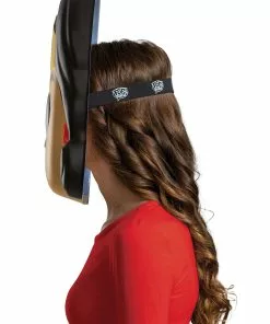 Disguise Funko POP! Wonder Woman Mask For Adults 11 Disguise Funko POP! Wonder Woman Mask For Adults -Wonderful Halloween Costumes Shop wonder woman funko half mask alt 2