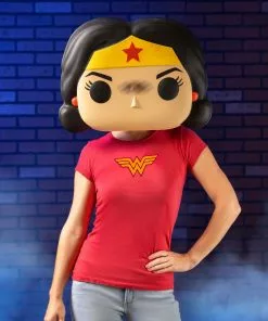 Disguise Funko POP! Wonder Woman Mask For Adults 15 Disguise Funko POP! Wonder Woman Mask For Adults -Wonderful Halloween Costumes Shop wonder woman funko half mask alt 6