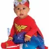 Rubies Costume Co. Inc Infant Wonder Woman Romper Costume -Wonderful Halloween Costumes Shop wonder woman onesie