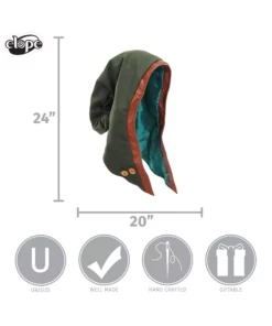 Elope Woodland Elf Plush Costume Hood -Wonderful Halloween Costumes Shop woodland elf plush hood alt 5