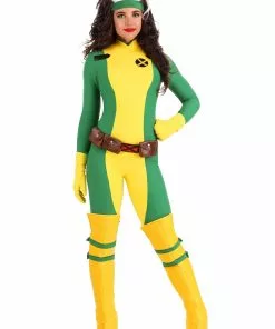 Charades X-Men Women's Rogue Premium Costume -Wonderful Halloween Costumes Shop x men womens rogue premium costume2