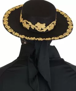 Yao Hats Zorro Hat Accessory -Wonderful Halloween Costumes Shop zorro hat accessory alt 2